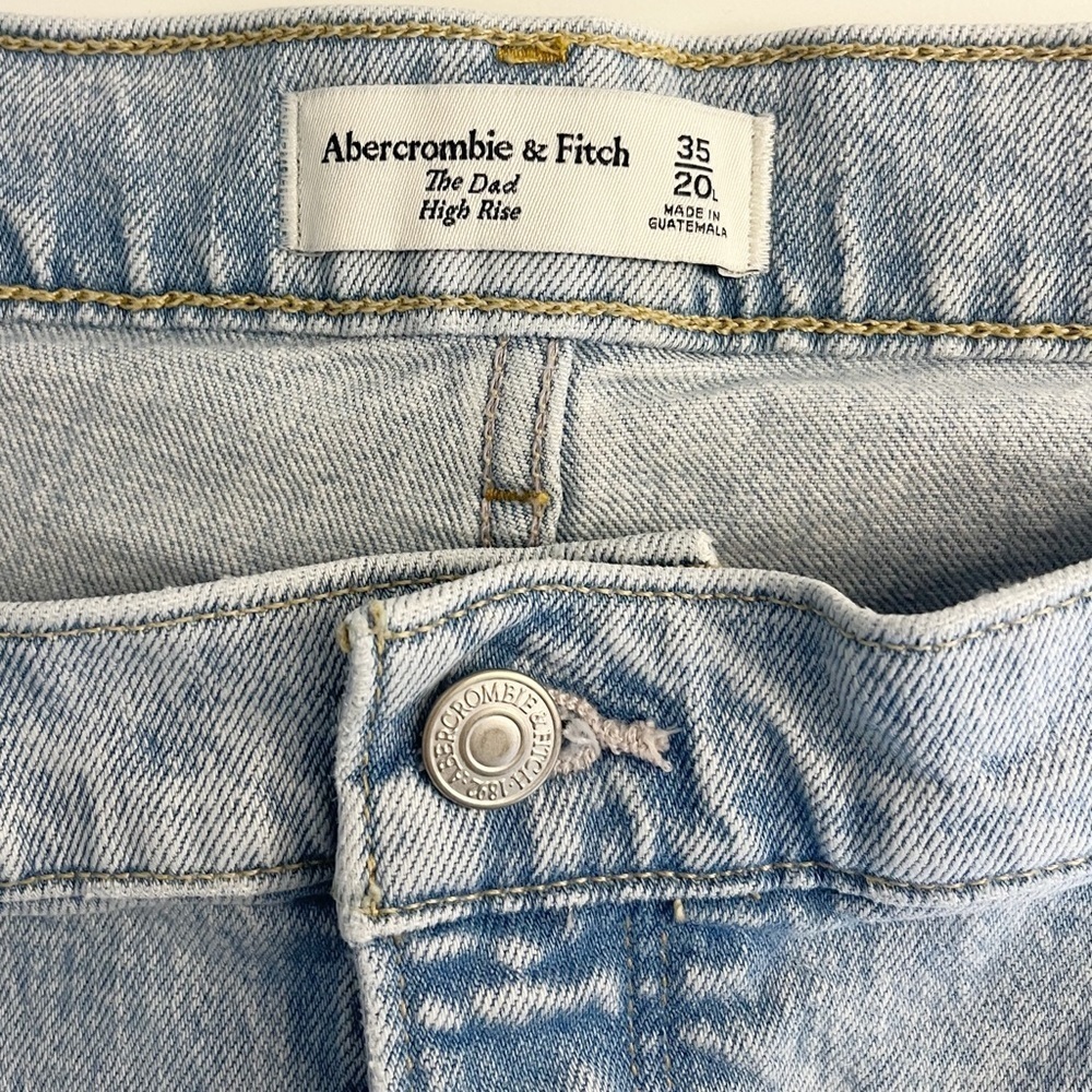 Abercrombie‎ & Fitch The Dad High Rise Thigh Cutout Jeans - Picture 14 of 14